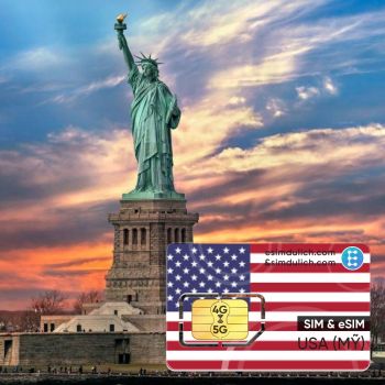 Sim Du Lịch Mỹ (USA) 15 Ngày Tốc Độ Cao